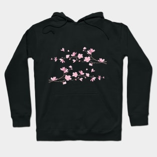 Cherry Blossom Branches – Transparent Background Hoodie